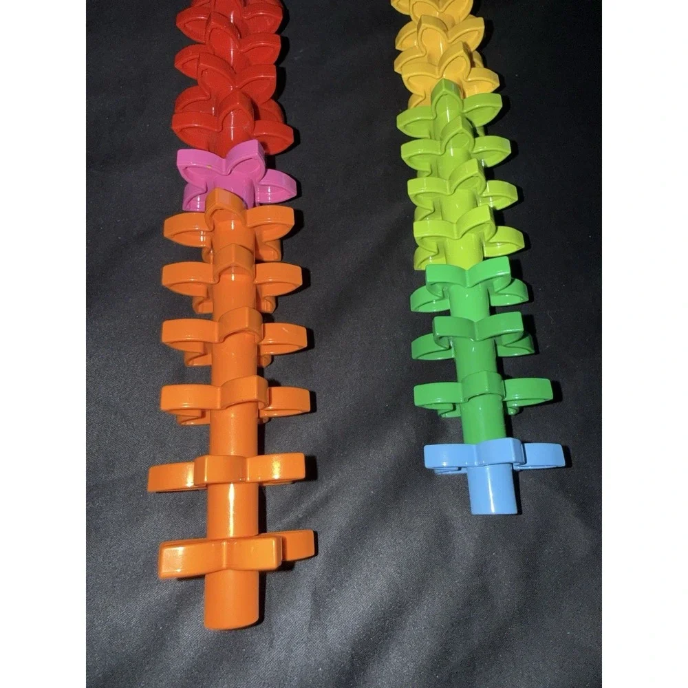 Lego Duplo Flowers Lot of 25 Red Green Yellow Orange